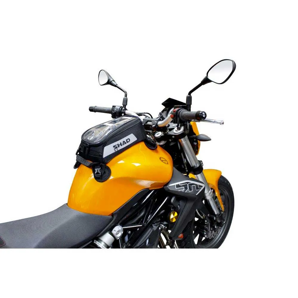 Shad SL12 Small With Tank Bag Black, Motardinn