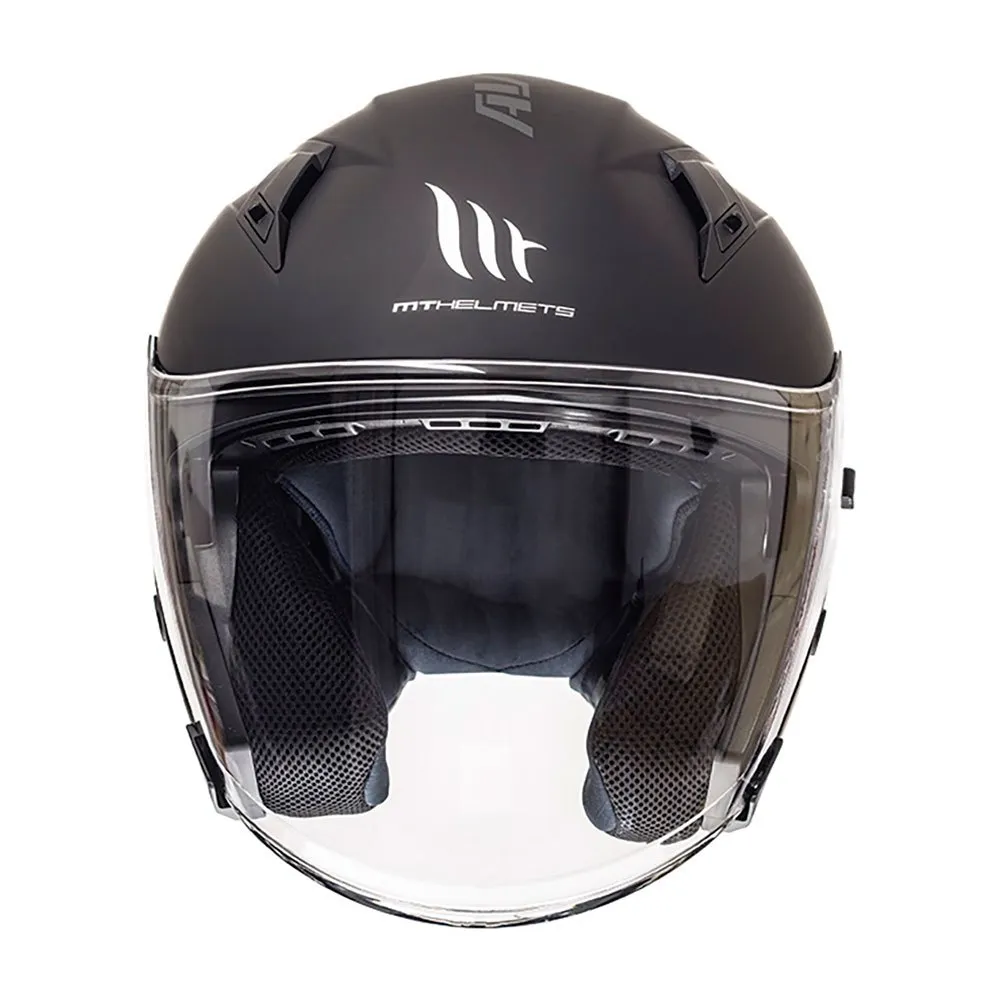 MT Helmets Casco Jet Avenue SV Solid Nero, Motardinn