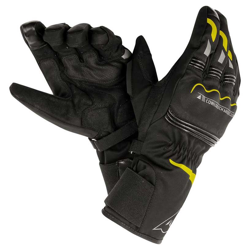 Image result for dainese gloves TEMPEST D-DRY BLACK YELLOW