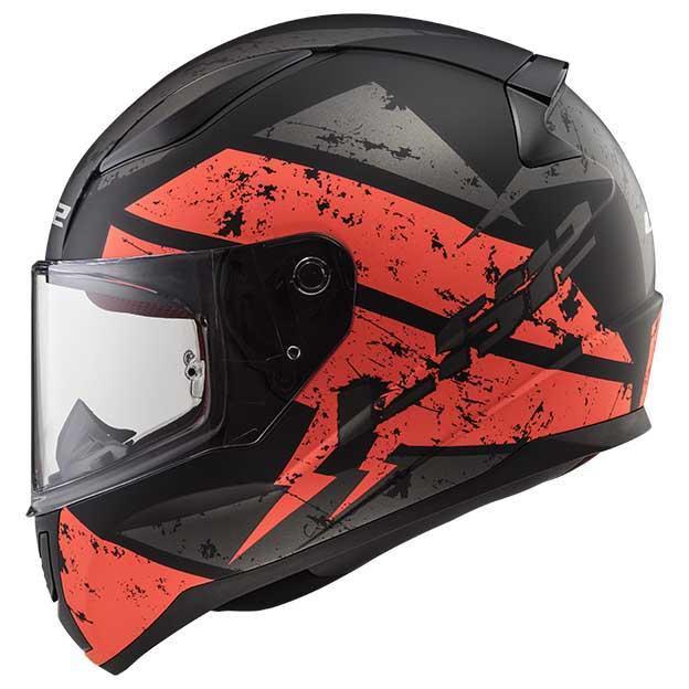 LS2 FF353 Rapid Deadbolt Motorcycle Scooter Crash Helmet Matt Black Orange Blue 