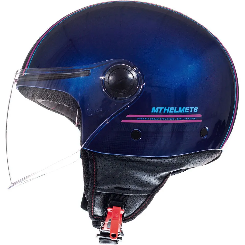 MT Helmets Capacete Jet Street Entire Azul, Motardinn