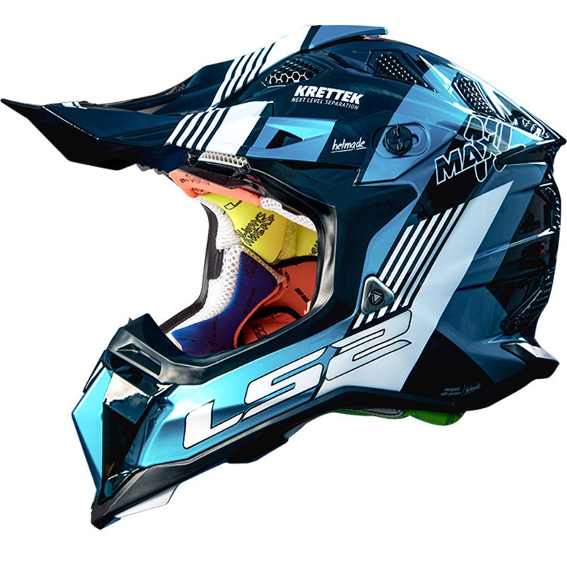 New Adult LS2 Subverter MX470 Helmet Solid Matt Black Motocross Enduro L