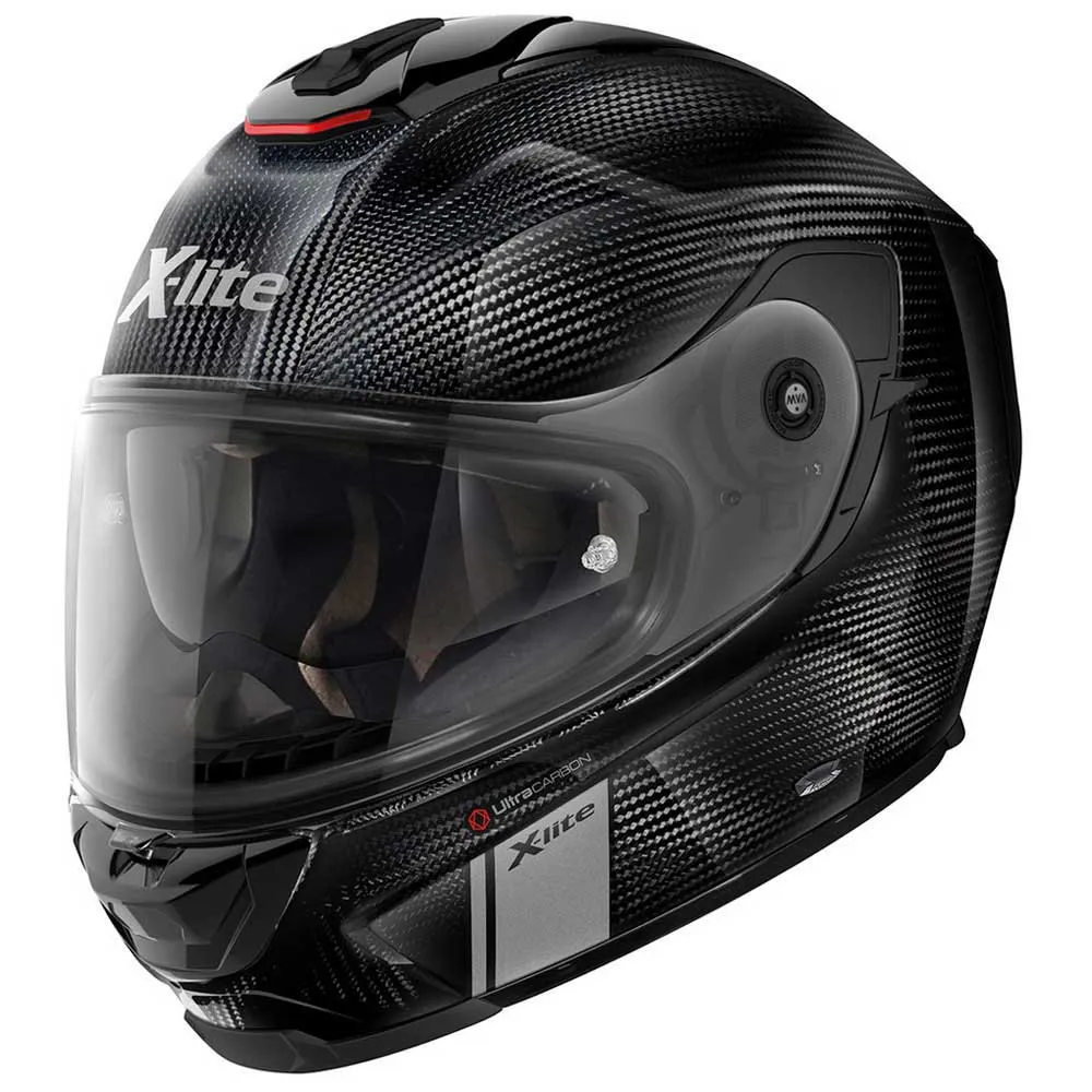 Xlite X903 Ultra Carbon Modern Class N Com Full Face Helmet Black, Motardinn