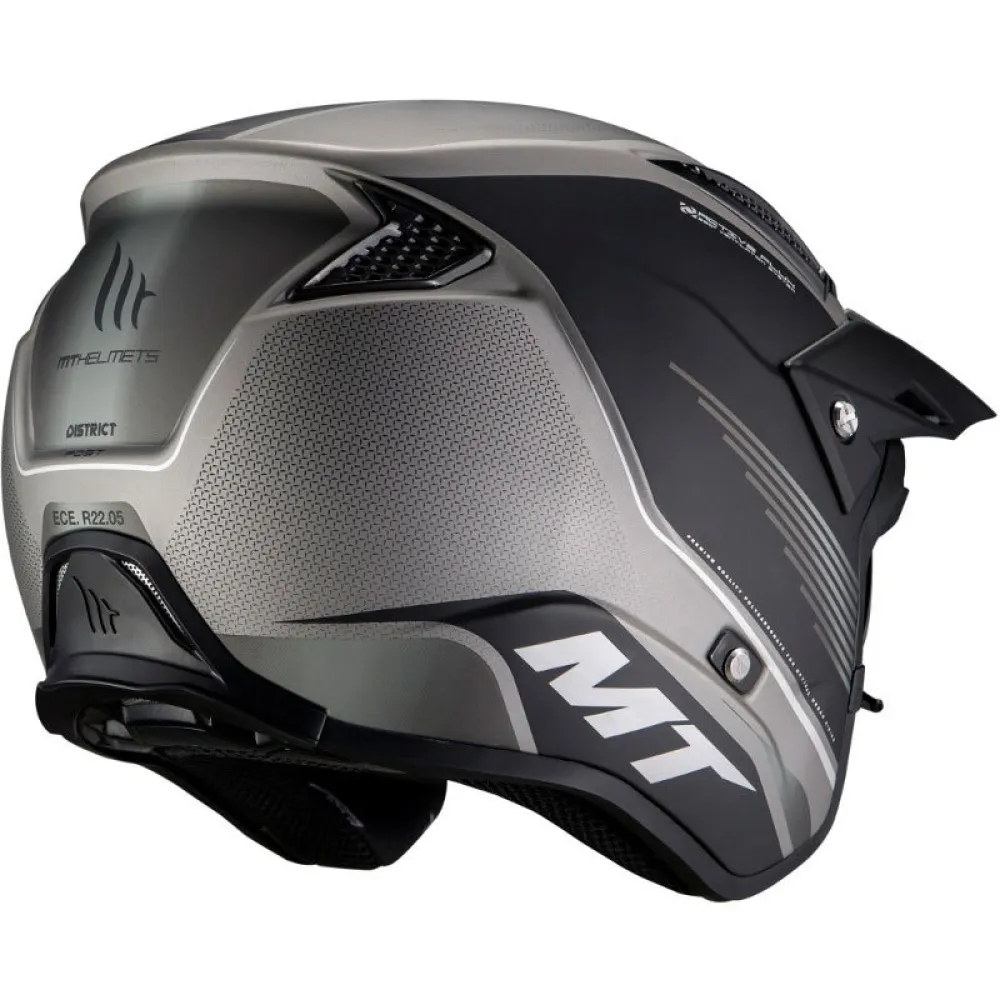 MT Helmets Capacete Jet District SV Post Preto, Motardinn