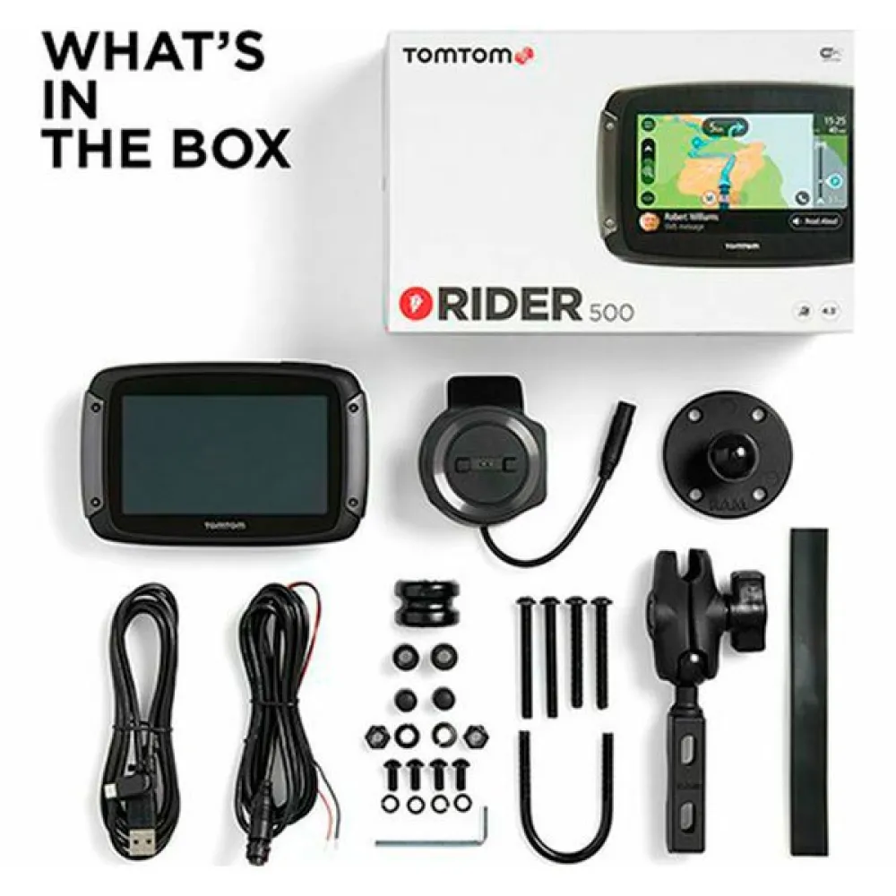Tomtom Rider 500 GPS Navigator Black buy and offers on Motardinn