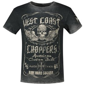 West coast choppers T-shirt à manches courtes Ride Hard Sucker Vintage
