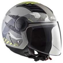 LS2 オープンフェイスヘルメット Airflow L Camo