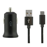 KSIX 2.4A Charger+USB Type C Cable 1 m