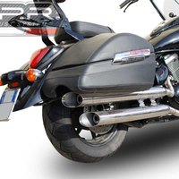 GPR Exhaust Systems Slash Inox Double Full Line System Intruder 1500 13-16 CAT Homologated