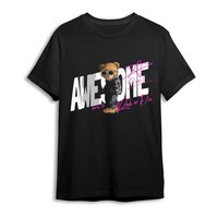 rock-or-die-awesome-bear-kurzarmeliges-t-shirt